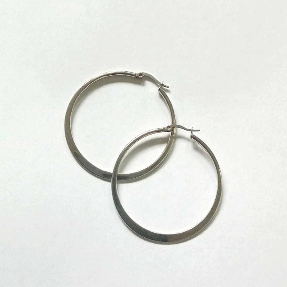 Silver Hoop Earrings